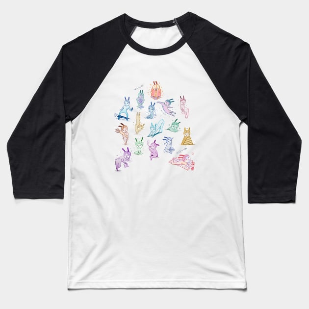 cute animals Baseball T-Shirt by Daria Kusto